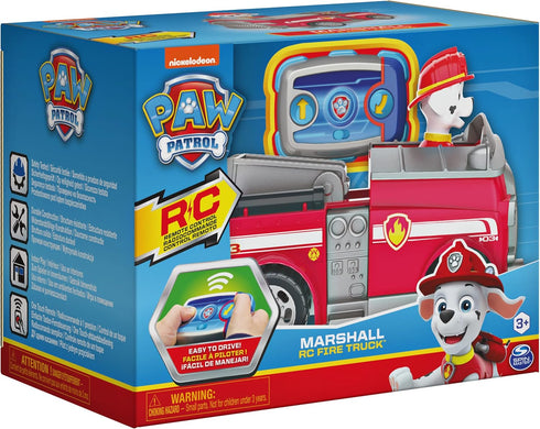 Paw Patrol Marshall Remote Control Fire Truck with 2-Way Steering for Kids Aged 3 and Up