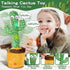 Dancing Talking Cactus Baby Toys, Singing Mimicking Recording Toys with 120 English Songs, Musical Gifts