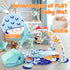 4-in-1 Tummy 4 1 PLAY Baby Play Mat - Dinosaur Baby Gyms & Playmats Time Mat Washable, Baby Activity Center