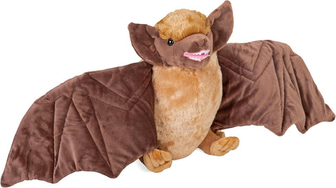 Wild Republic Brown Bat Plush, Stuffed Animal, Plush Toy, Gifts for Kids,