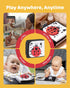 Tummy 0-6 Black and White Baby Books for Newborn - Time Mirror & Sensory Toys Soft Montessori Toy for Infant Visual
