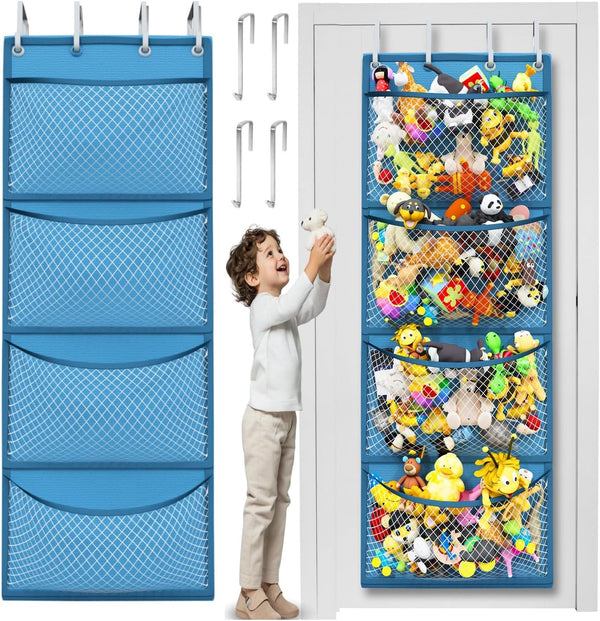 Honeyera Storage for Stuffed Animal - Over Door Organizer for Stuffies, Baby