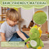 PPONE 11.8 inch Breathing Dinosaur Plush Toys with Light and Sound, Triceratops Dinosaur Stuffed Animal, Adjustable