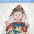 WELLDAY 35x35 Inch Southwestern Pattern Baby Towel Ultra Soft Hooded Towels for Babies - Ultra Absorbent Cotton Bath