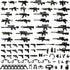 Military Weapons Pack, Military Toy Gun Set for Classic Building Blocks, 80+