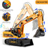 LerBao 2 Pack 3 4 5 6 7 8 Large Construction Engineering Truck Toys,Moveable Claw Excavator & Lifting Back Dump Truck