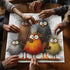 PICKFORU 1000 Funny Chicken Puzzle for Adults Pieces, Abstract Chicken Jigsaw Puzzle, Cute Animal Rooster Puzzle