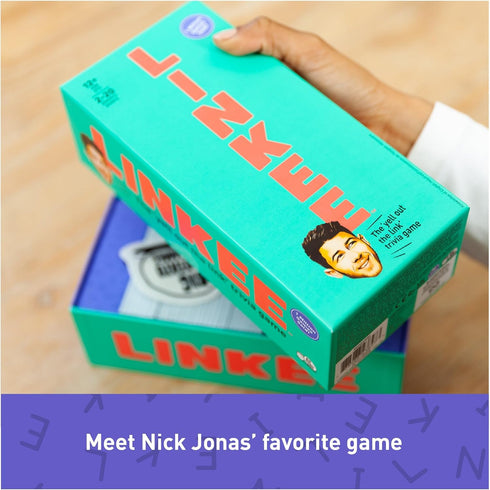 Linkee: Nick Jonas Edition: Family Quiz Board Game for Adults and Teens, Perfect For Family Game Night