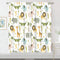 MESHELLY Kids Safari Curtains 42W X 63H Inch Rod Pocket Cute Cartoon