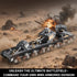 MISTBUY 1165-Piece WW2 Sets 8 Set Army Tank Toys Building Compatible with Lego, Create A Large KV-VI Military Models