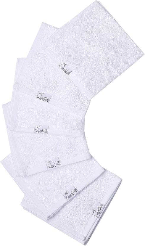 Copper Pearl 6 Ultra Soft Baby Bath Washcloths Premium Large Soft Dove