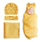 DRESHOW BQUBO Newborn Receiving Blanket Toddler Warm for Girls with Bow Hat