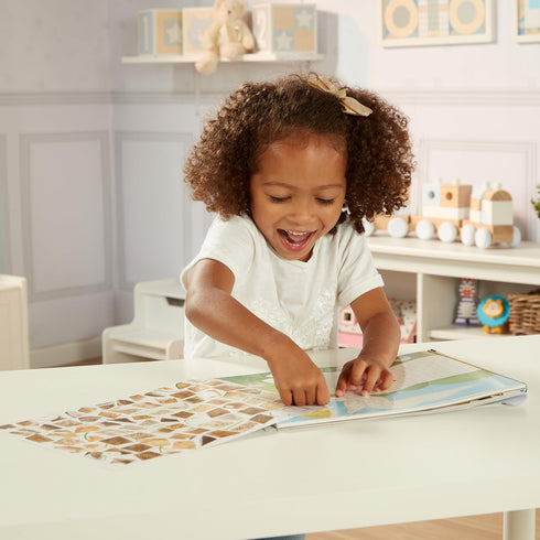 Melissa & Doug Mosaic Sticker Pad Nature, 12 Color Scenes to Complete with 850+ Stickers