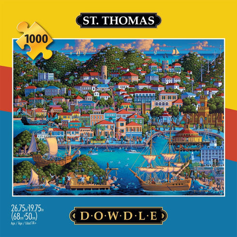 1000 26.75 19.75 Buffalo Games - Eric Dowdle - St. Thomas - Piece Jigsaw Puzzle for Adults -Challenging Puzzle Perfect