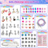 Charm Bracelet Making Kit, Art Supplies for Girls Age 6-8, Friendship Bracelet Kit with Rings for Kids Toys