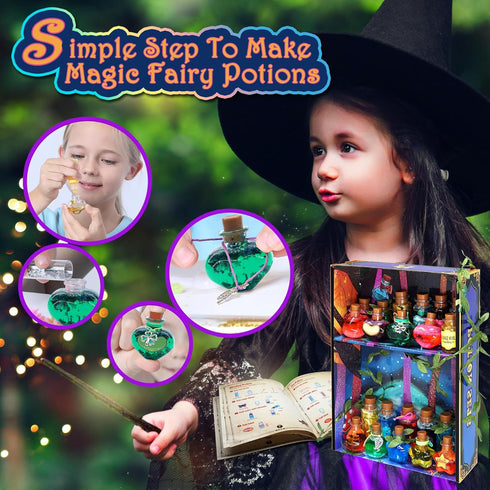 22 6 7 8 9 10+ Aimiffy Fairy Magic Potions Kit - Potions Magic Mix Kit for Kids, Mystery Potions Craft Kit, Christmas