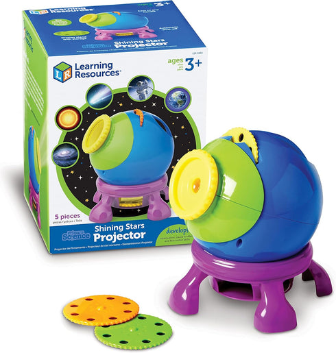 Learning Resources Shining Stars Projector, Solar System Space Toy Set for Ages 3+, 5-Piece Multicolor Set