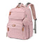 BabbleRoo Pink Diaper Bag Backpack, Travel Backpack with Changing Pad, Pacifier Case & Stroller Straps, Multifunction,