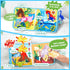 2 3 4 5 JoyCat Dinosaur Toddler Busy Book, Busy Board for Year Old -Travel Toy Quiet Activity Book, Life Skills & Fun