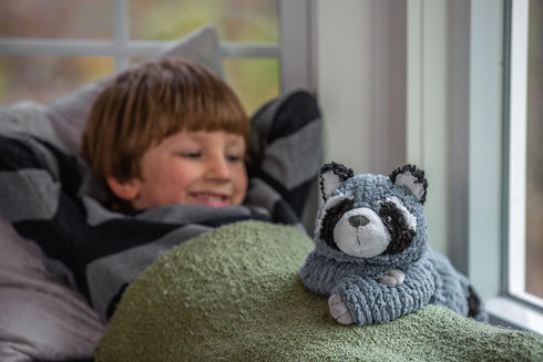 Mary Meyer Stuffed Animal - Cozy Toes Soft Toy, 17-Inches, Raccoon