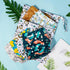 6pcs 1 ALVABABY Cloth Diaper Covers & Wet Dry Bag, Washable Reusable Diaper Shell for Prefold with Multi-Functional Bag