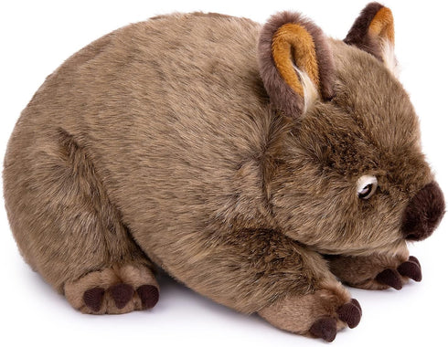 Lifelike Wombat Stuffed Animal - 15.75" Realistic Plush Wombat, Soft Simulation Toy for Kids, Baby Gift