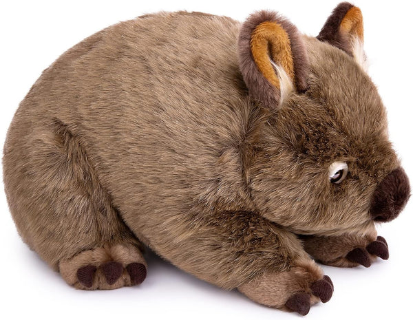 Lifelike Wombat Stuffed Animal - 15.75" Realistic Plush Wombat, Soft Simulation Toy for Kids, Baby Gift