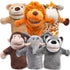 JOYIN 6Pcs Kids Hand Puppet Set - Toddler Animal Plush Toys for Show Theater, Birthday Gifts