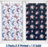 AMROSE 3 Pack 28'' 52'' Heavenly Soft Crib Sheets for Baby Girls, X Fitted Sheets for Crib and Toddler Mattress Pad