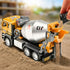 NOVAFUSION 3-5 Cement Mixer Truck Toys for Boys,Cement Mixer Toy Truck Metal Diecast Cab,Pull Back Mixer Trucks