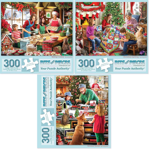 Bits and Pieces - Value Set of Three (3) 300 Piece Jigsaw