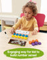 Set 1st 2nd Counters 3-8 SYNARRY Wooden Ten-Frame Math Manipulatives for Kindergarten Elementary Grade Homeschooling