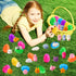 24 Pack Fillers Easter Eggs with Mochi Squishy Toys Surprise Mini Kawaii Animal Squishies Stress Relief Toys for Easter