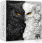 PICKFORU Yin Yang Owl Puzzle for Adults 1000 PiecesBlack and White Puzzles Owl