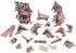 Fantasy Battle Systems Figure Wargames Terrain, 163 Piece Village Ruins for 28mm Miniature Wargaming