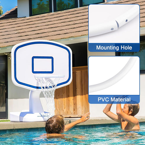 Basketball Rim Replacement for Poolmaster Splashback - Outdoor Pool Basketball Hoop Rebounder Game