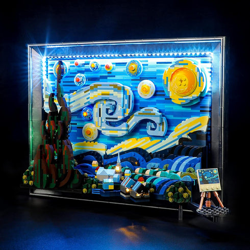 BRIKSMAX LED Lighting Kit for LEGO-21333 Vincent van Gogh, The Starry Night, Remote-Control Version
