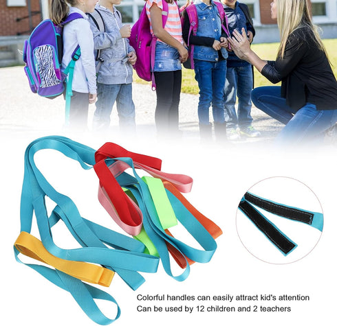 Kids Walking Rope Safety Rope with Colorful Handles, Children's Walking Ropes for Preschool Daycare School, Outdoor for