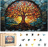 Qiuenisray Mother's Day Wooden Puzzles for Adults 500 Pieces, Mosaic Tree of