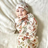 LifeTree Muslin Swaddle Blankets, Baby Boy Swaddle Blanket and Hat Set with Birth Announcement Card, Woodland Animals