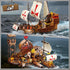 Set 2 1 1253 12+ HiWEEGO Santa Maria Ship Building with LED Lights, in Pirate Ship House Wharf Building Block Kit, PCS