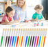 20 Pcs Paint Brushes for Kids, Round and Flat Easy Hold and Clean Toddler Paint Brushes, Bristle Craft Paint Brushes