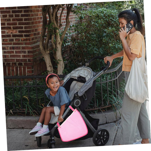 Totority 2 Pcs Stroller Side Sling Storage Bag, Mesh Bag Hanging Organizer for Stroller