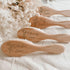 ZYMECH Set Personalized Baby Hairbrushes Natural Wooden Hairbrush Baby Brush for Newborns Custom Birthday Flower