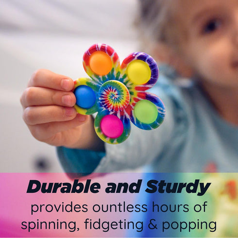 2026 Nutty Toys Fidget Spinner - Sensory Toy for Kids & Adults - Top Stress & Anxiety Relief Gifts for Home & Office