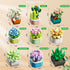 TYCOLE 9 1 Set-Creative 8-12(832 in Tiny Flowers Succulents Artificial Plant Botanical Building Block Toy, Botanical
