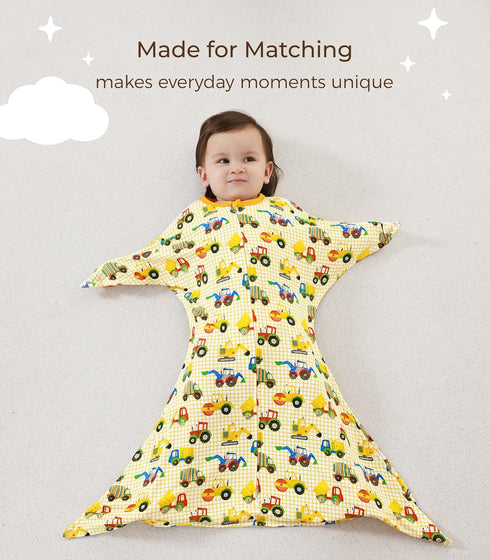 Unisex Long Sleeve Bamboo Baby Sleeper Gown - Newborn Sleep Sack