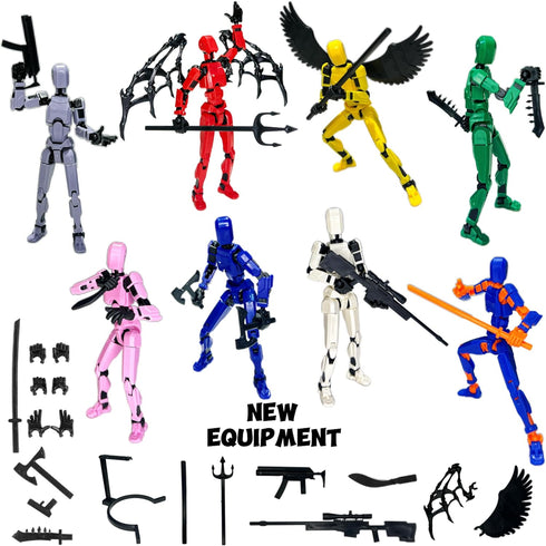 VZNYBL (Assembly Completed) 8 Packs Titan13 Action Figure Set, Dummy 13 3d Printed