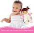 9" June Garden My First Doll Zuri - Soft Plush Baby Doll - Pink Floral Outfit