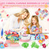 300+PCS 2026 4 5 6 7 8+ GirlsHome Fabric Flower Bouquets Toys, Upgrade DIY Flower Making Kit for Kids, Reusable Arts